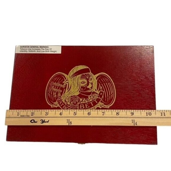 Drew Estate Cigar Boxes Fat Bottom Gordito Betty Leather Rose Corona Lot of 2 - Picture 7 of 13